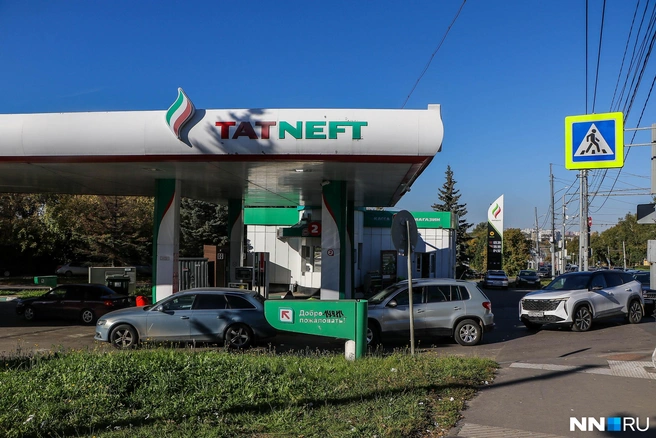 АЗС «Татнефть» на проспекте Гагарина | Источник: Наталья Бурухина / NN.RU
