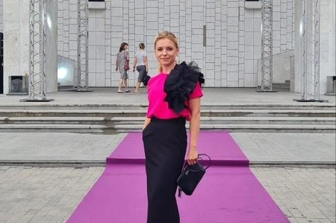 Анна на ковровой дорожке | Источник: Анна Швец / Vk.com
