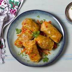 Постные голубцы с шампиньонами и рисом: рецепт