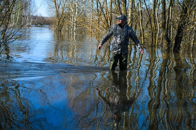 Таяние рекордных сугробов в Москве может вызвать паводок