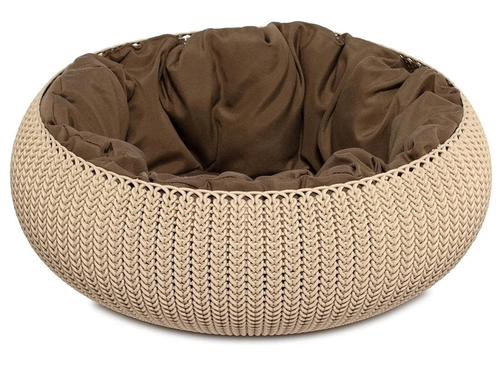 Лежак для собак и кошек Curver Knit Cozy Pet Bed 