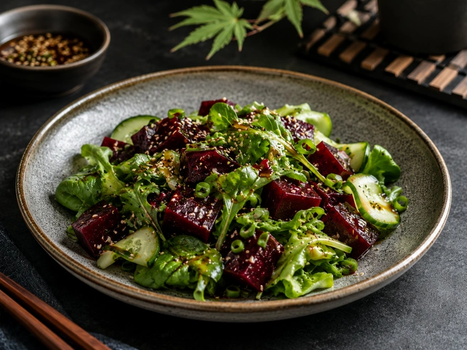 Мисо-заправка помогает по-новому раскрыть вкус свеклы | Источник: GPT