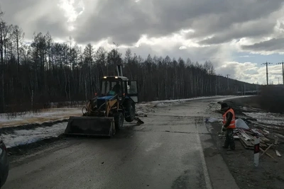 Подтопление дороги Невер-Сковородино в Приамурье