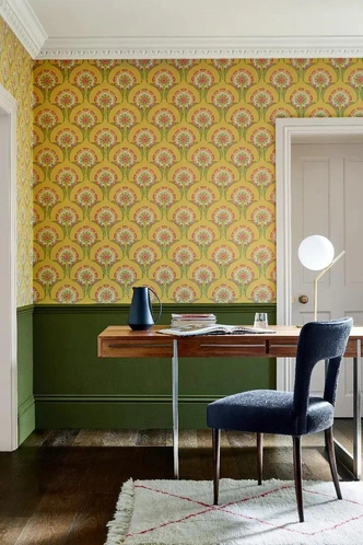 Флизелиновые обои Hencroft из коллекции National Trust Papers, Little Greene. | Источник: manders.ru