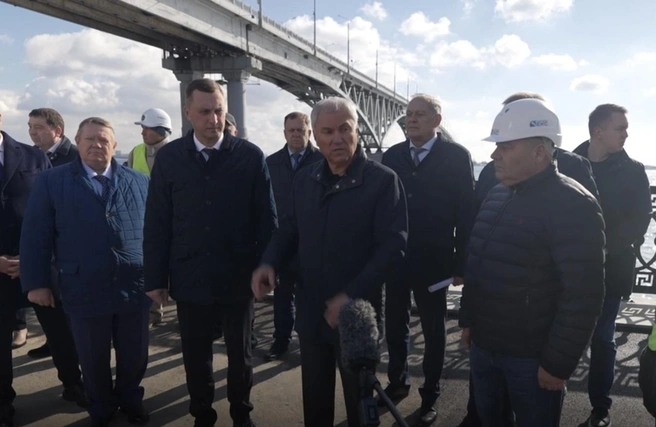 Спикер Госдумы во время визита в Саратов | Источник: Володин Саратов / Telegram