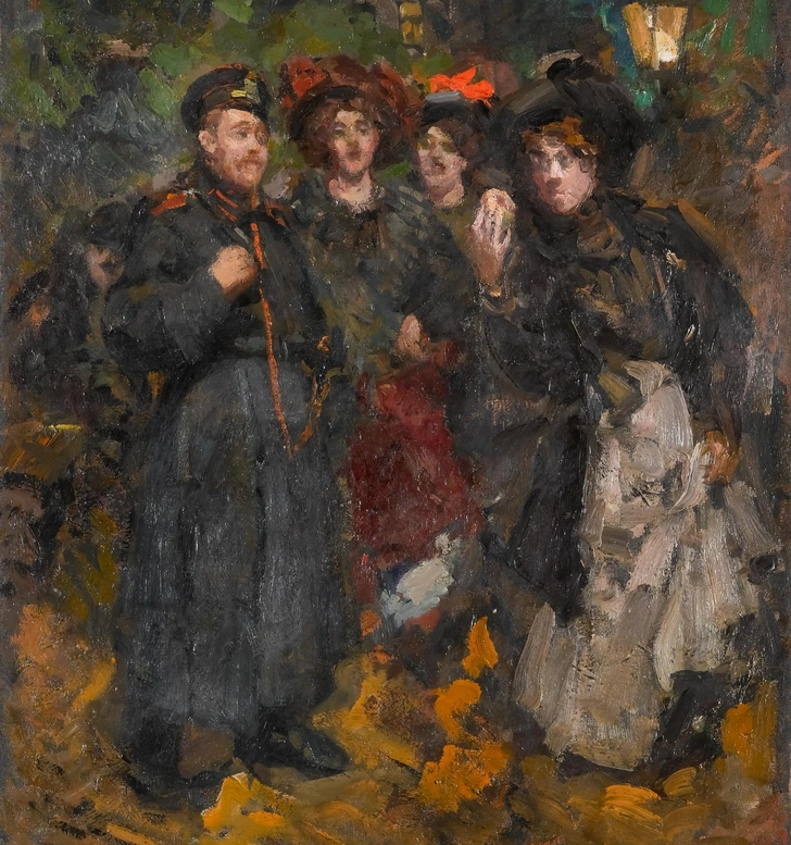 Константин Коровин. «На бульваре». 1902. Государственная Третьяковская галерея | Источник: пресс-служба выставки