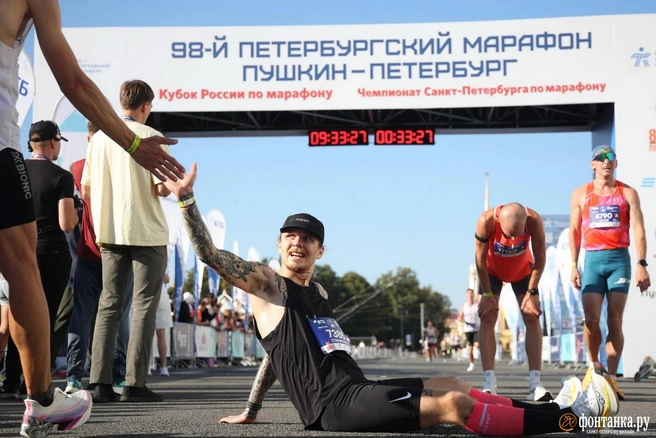 На финальной отметке | Источник: Анастасия Барашкова / FONTANKA.RU