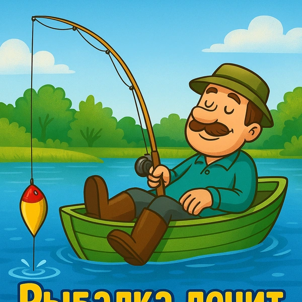День Рыбака: открытки близким, смешные открытки, открытки другу на день рыбака, открытки на день рыбака, рыбак | Источник: theDay/DALL-E