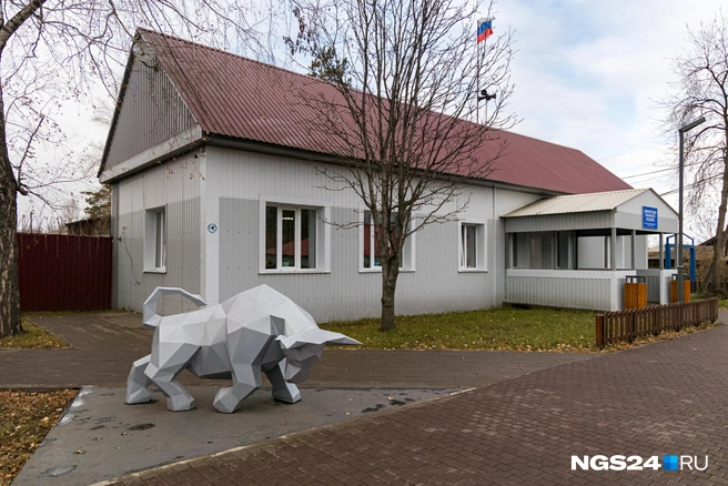 Администрация и фигура быка | Источник: Мария Ленц / NGS24.RU