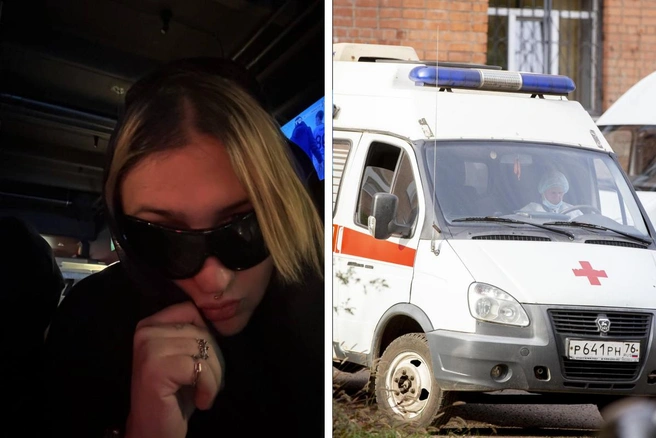 Девушка попала в давку на концерте рэпера Шайни (слева) | Источник: Шайни / Telegram, Александра Мамонтова / 76.RU