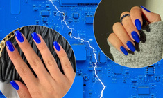 «Электрические» ногти — самый красивый тренд маникюра из будущего