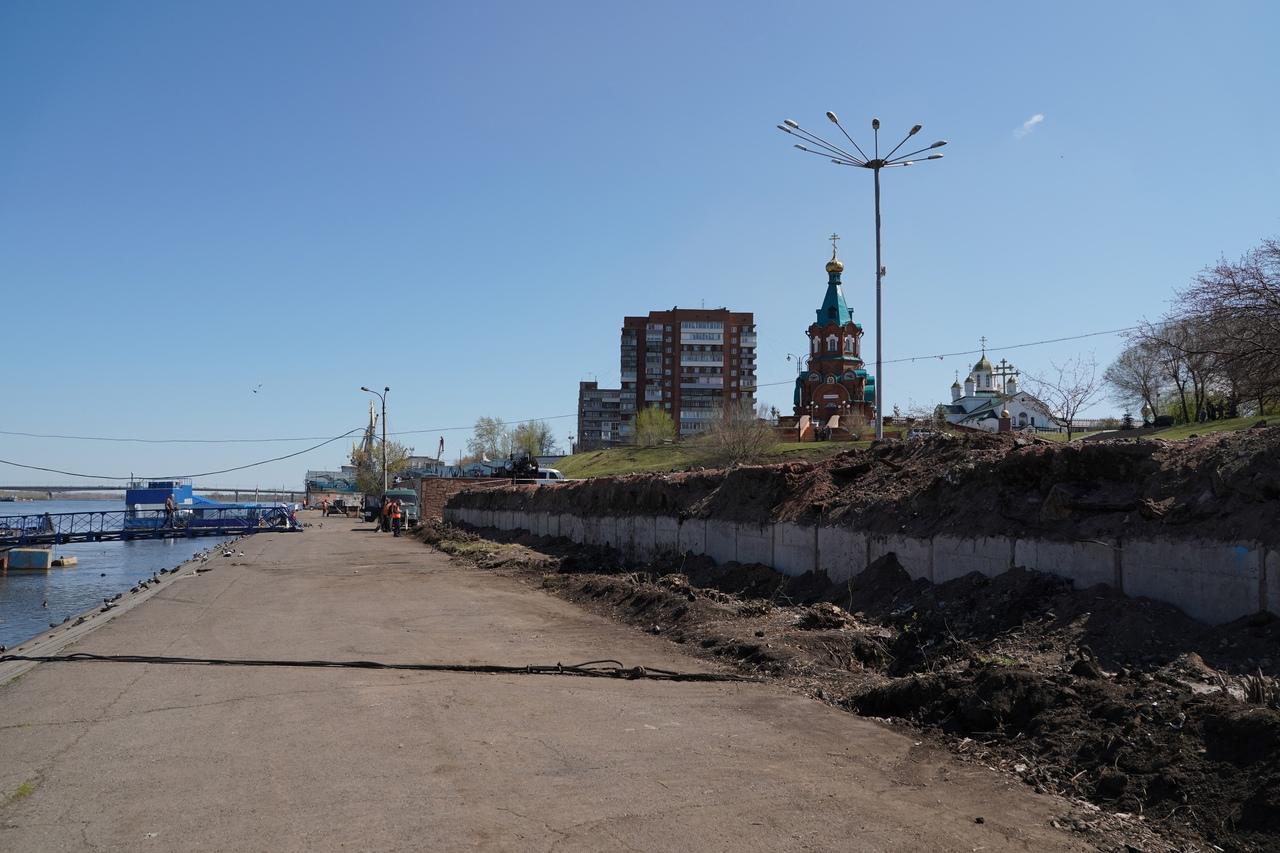 В Красноярске началось благоустройство набережной за ТЦ «Красноярье» - 13  мая 2021 - НГС24.ру