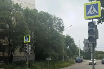 В Благовещенске заработал светофор на Нагорной и Красноармейской