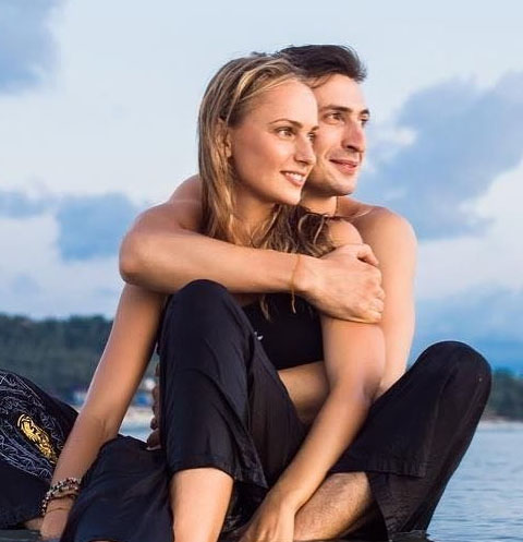 Алексей Лемар с женой Мариной