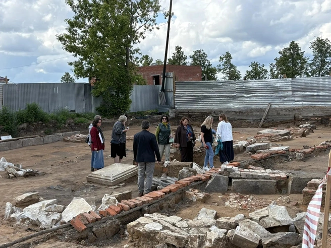 Участники заседания побывали на месте работ  | Источник: Комиссия по сопровождению мероприятий, проводимых на территории Архиерейского квартала 