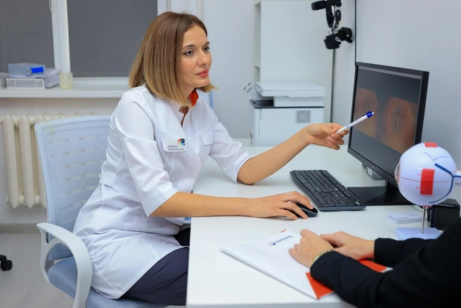 Как рассказали в пресс-службе «Санталь», пациенты с диабетом могут пройти ежегодный профилактический осмотр для своевременного выявления ретинопатии | Источник: пресс-служба «Санталь»