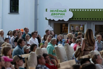 Владимир Машков и Евгений Миронов приняли участие в марафоне сериала «Идиот» в «Зеленом дворике»