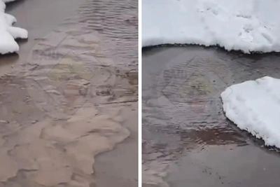 В Уфе из-за морозов не чинят прорыв водопровода