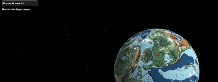 Интерактивный глобус, который покажет, где находился бы твой город 750 миллионов лет назад