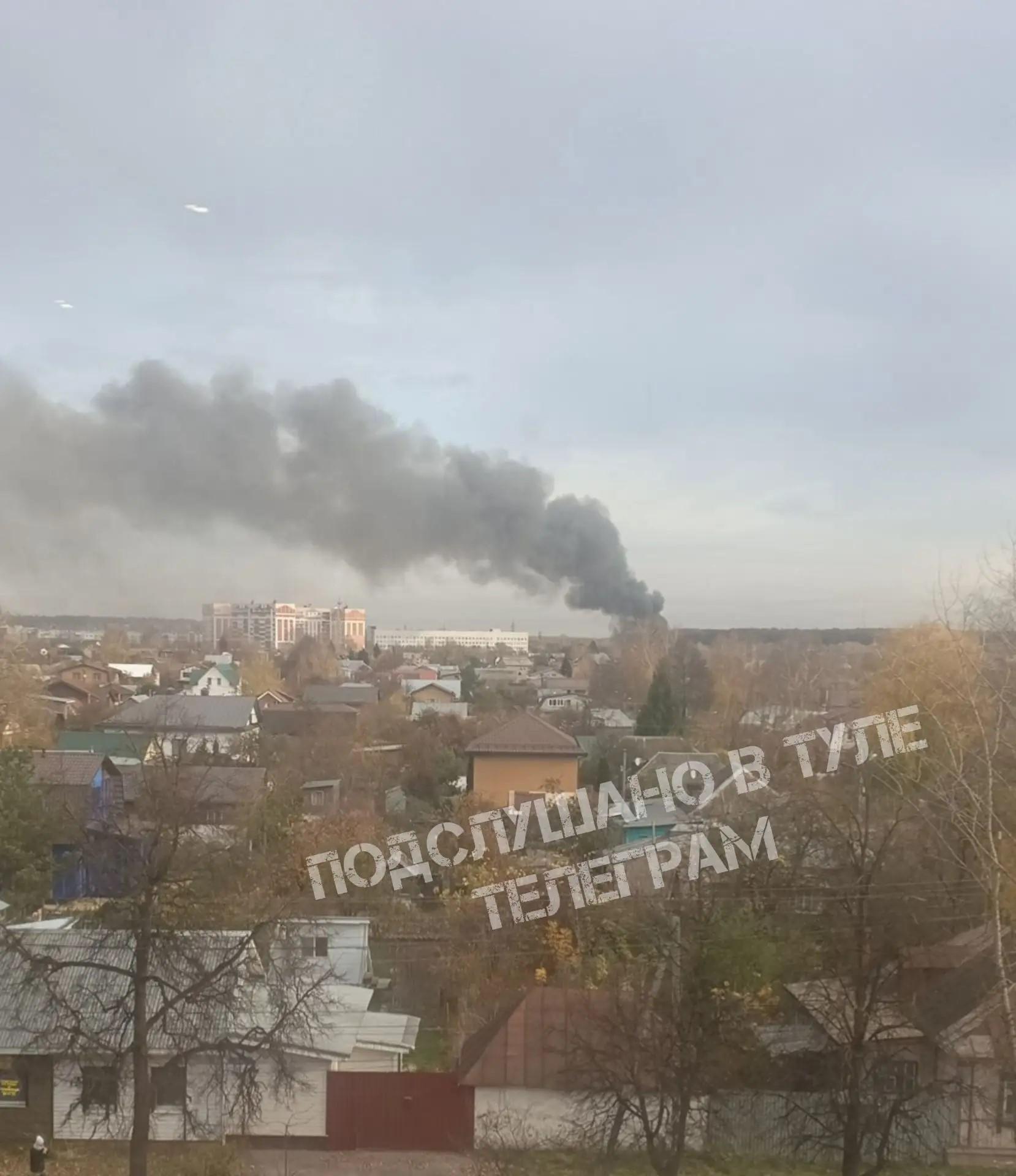 Туляков напугал густой черный дым со стороны Глушанок