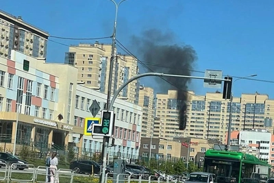 Пожар в ЖК «Ньютон» в Челябинске: эвакуированы жильцы