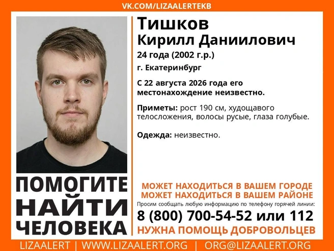 Источник: ЛизаАлерт Свердловской области