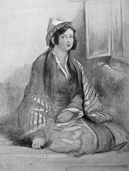 Картина, изображающая черкешенку. XIX в. | Источник: Getty Images