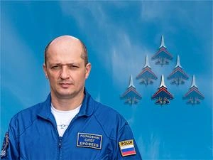 Полковник Олег Ерофеев | Источник: Авиационная группа высшего пилотажа «Русские Витязи» / russianknights.ru