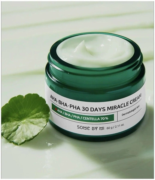 Some By Mi AHA-BHA-PHA 30 Days Miracle Cream Крем для лица с 3 видами кислот и центеллой азиатской