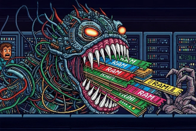 Эксперты сошлись во мнении, что всю оперативную память съел ИИ | Источник: Мария Романова / V1.RU