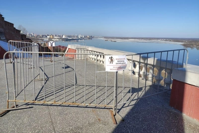 Чкаловская лестница в Нижнем Новгороде сильно пострадала