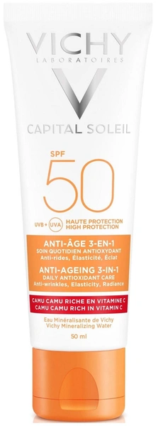 Vichy крем Capital Ideal Soleil Anti — Aging 3в1 с антиоксидантами SPF 50