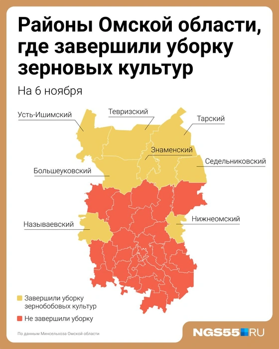 Завершили жатву только в каждом четвертом районе области  | Источник: Евгения Бикунова / Городские медиа 