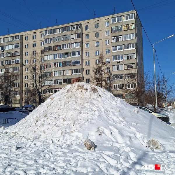 Из таких холмов можно делать детские горки. Правда расположение не самое безопасное | Источник: Александр Лисихин / 45.RU 