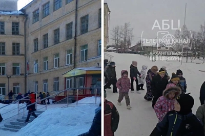 School evacuated in Arkhangelsk