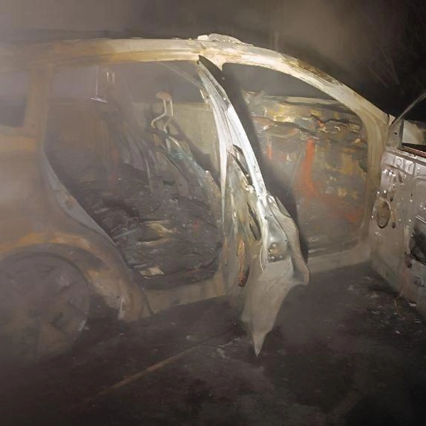 Toyota после пожара | Источник: очевидцы аварии