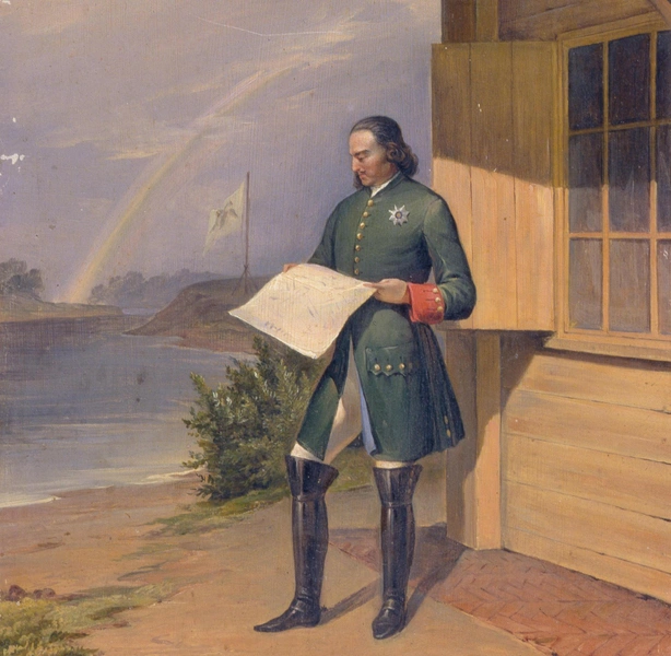 Антон Иванов. «Петр I на берегу Невы». 1843 (фрагмент) | Источник: Fine Art Images via Legion Media