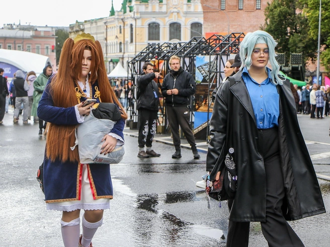 Некоторые основательно подготовились к празднику | Источник: Наталья Бурухина / NN.RU