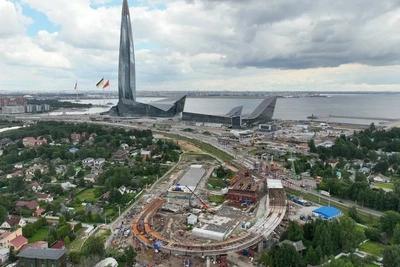 Путепровод трассы М-32 перекинули через Приморское шоссе