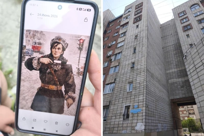 Новый мурал на омской многоэтажке в честь ГИБДД