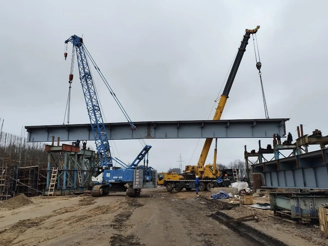 На строящемся участке будущей платной магистрали завершен важный технологический этап | Источник: ДСК «Автобан» / Vk.com