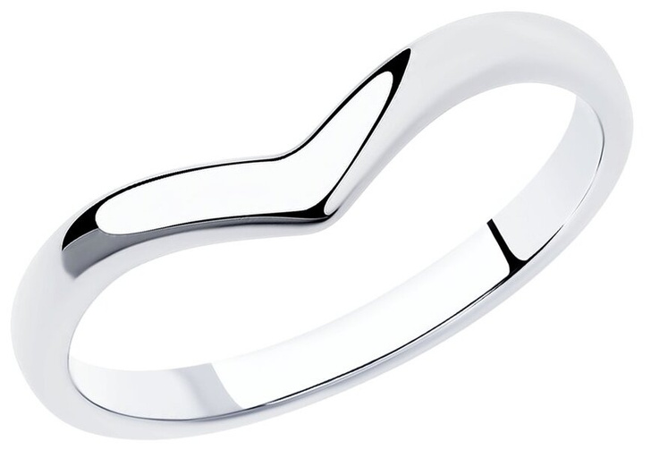 Кольцо из серебра с родированием SOKOLOV