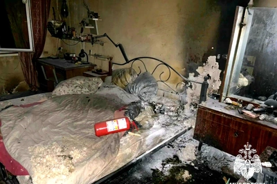 Спасение при пожаре в Смоленске