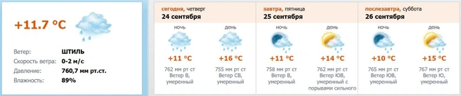 Скриншот с meteo.nw.ru