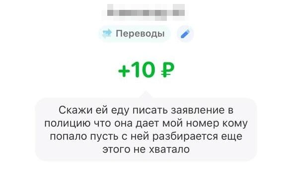 Это сообщение пришло Анастасии примерно через два часа после того, как корреспондент написал ее бывшему мужу | Источник: Анастасия