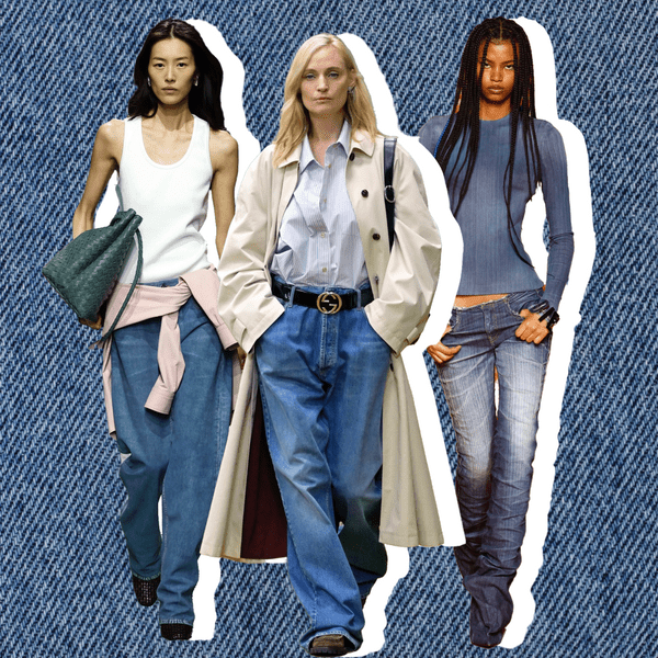 Как носить джинсы с высокими сапогами: 7 модных правил на зиму-2024