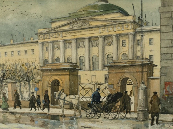 Константин Юон. Московский университет. 1911. Музейное объединение «Музей Москвы»