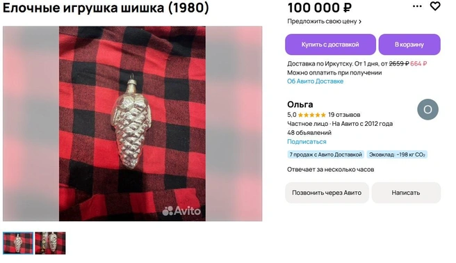 Такая вот шишка | Источник: сайт бесплатных объявлений