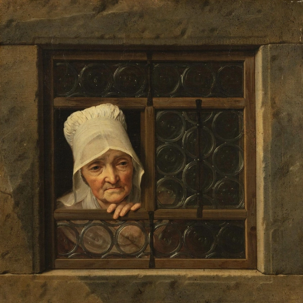 Йозеф Гауцингер. «Старушка в окне». После 1769 | Источник: Wikimedia Commons