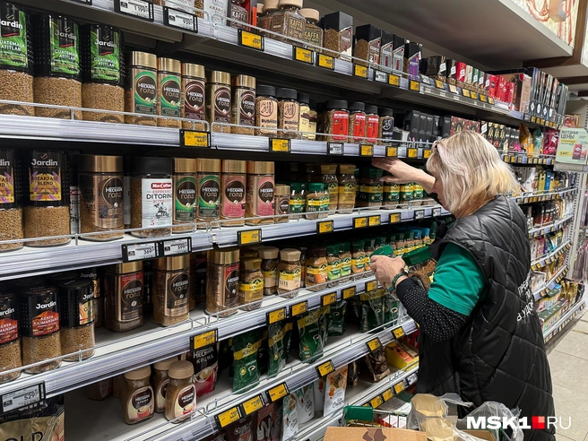 Дефицита кофе в московских магазинах нет | Источник: Артем Устюжанин / MSK1.RU
